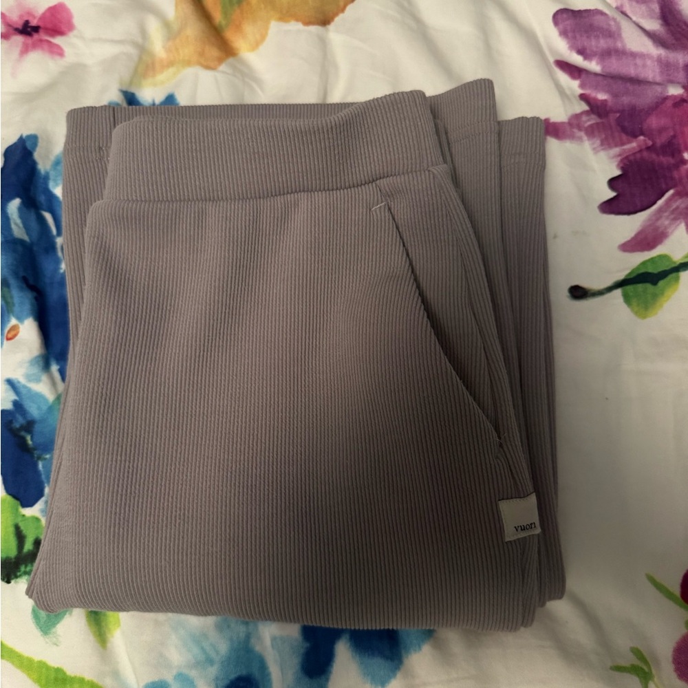 Vuori Taupe Ribbed Pants